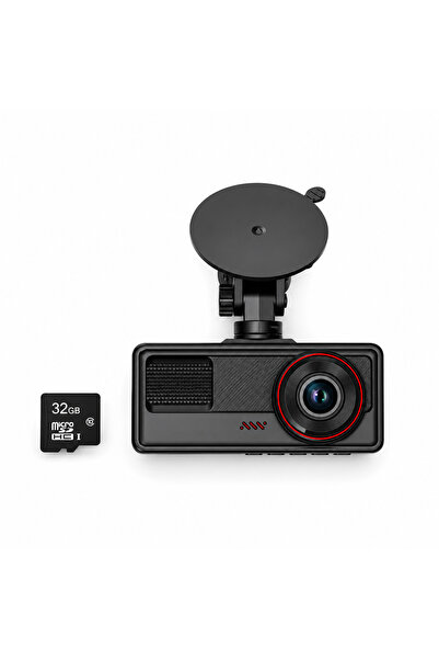 Bubitechh 3 Kameralı Araç İçi Kamera WiFi 1080P Gece Görüşlü Yol Kayıt Kamera...