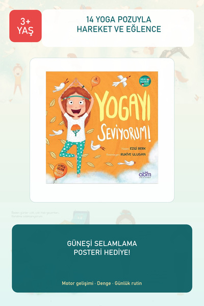Abm Yayınevi أنا أحب كتاب قصص اليوغا - كتاب تعليمي وتعليمي للأطفال فوق 6 سنوات