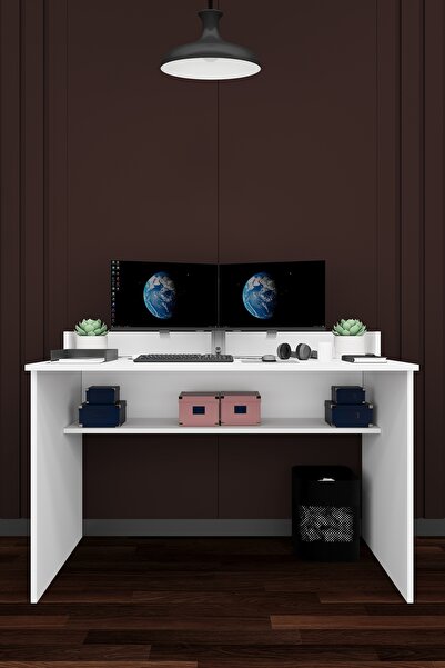 asratrend Modern Çalışma Masası %100 MDF Bilgisayar Ders Ofis Masası ÇM01