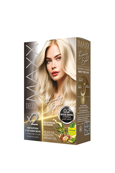 MAXX DELUXE Beauty Expert Set Saç Boyası 0.2 Buzul Sarısı