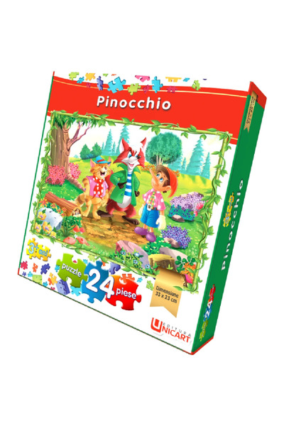 Editura Unicart Puzzle 24 piese - Pinocchio 33x23 cm