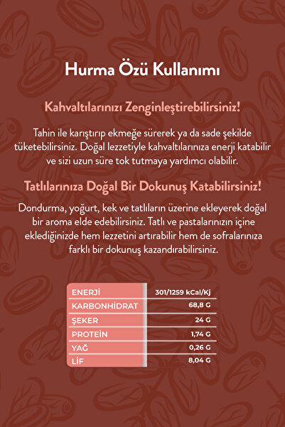 zadelife Hurma Özü 315 Gr