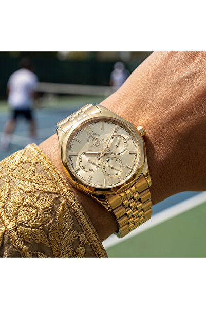 Santa Barbara Polo & Racquet Club ساعة فريدة من نوعها للنساء مصنوعة من الفولا...