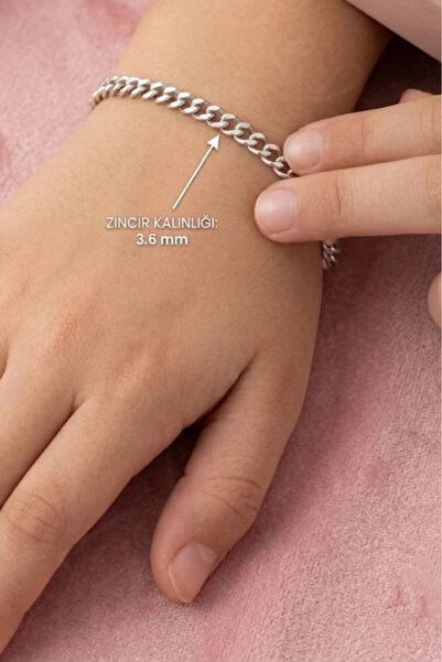 SEVGİLİ TAKI Thin Gourmet Model Steel Chain Children's Bracelet-Gentle Series