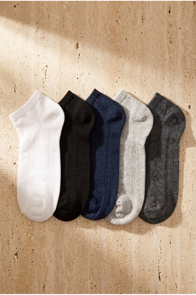 Katia&Bony Men's patterned 5-piece slipper socks