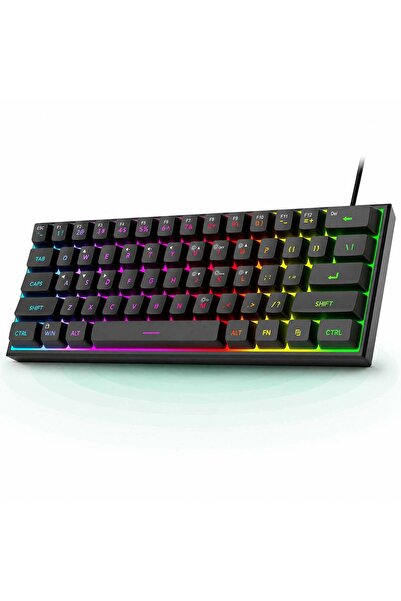 Timebox Tastatură de gaming 60% RGB TS91 Timebox, PC laptop compact, impermea...