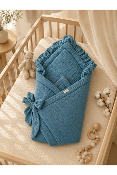 Tomuycuk Green 4 Layer Muslin Baby Blanket Baby Swaddle Hospital Release Seas...