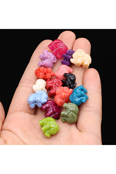 Choice 12mm Random 20Pcs Mix Color Elephant Coral Beads Crafts Artificial Cor...