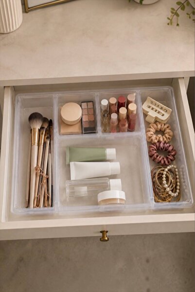 Bayev Luna Multi-Purpose Organizer with Dividers and Lid – Makeup Box, Jewelr...