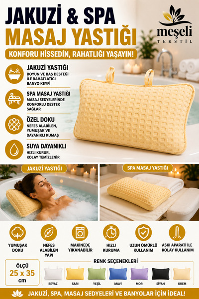 MEŞELİ TEKSTİL Μαξιλάρι στήριξης ρινικής κόιλους λαιμού, πλενόμενο, αντιιδρωτ...