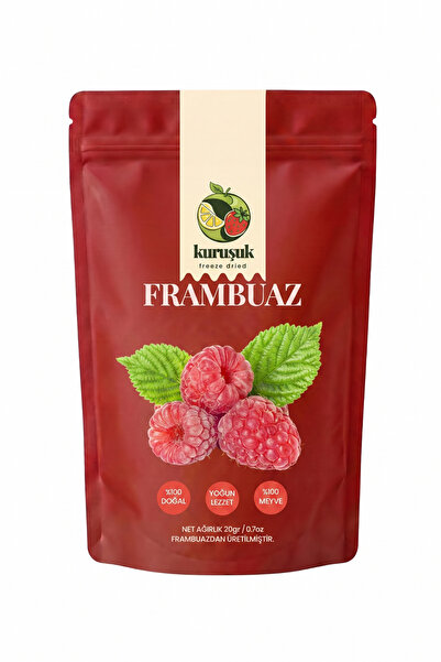 KURUŞUK Frambuaz Kuru Meyve Cipsi Dondurularak Kurutulmuş Freeze Dried Çıtır ...