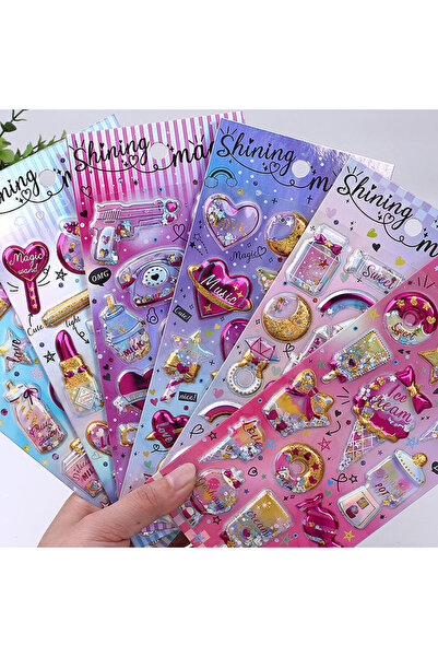 Choice 1Pcs random 1PC 3D Glitter Shining Stickers Self-Adhesive Bling Craft ...