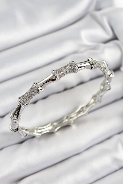 Inure Jewelry Brass Zircon Stone Bone Model Silver Color Vip Women's Bracelet