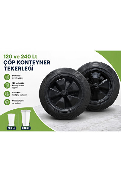 Ceyhanlar Çöp Konteyner Tekeri 2 Adet 120 Lt Ve 240 Lt