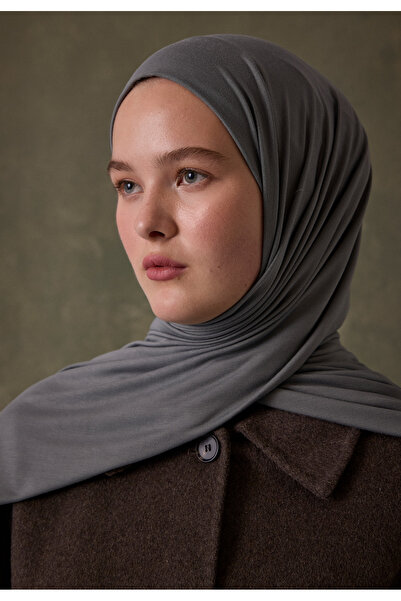 Freshscarfs Bambu Penye Şal Koyu Gri