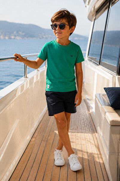 Mutlu Kids Tricou pentru bărbați - Detaliu Happy Embroidery
