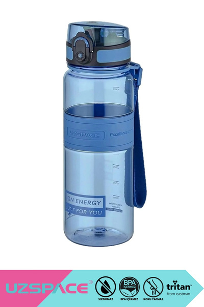 Uzspace 500ml New Collection Medium Size Silicone Body Tritan Water Bottle No...