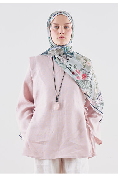 Freshscarfs Blooming Summer Desen Rami Viskon Şal Derin Yeşil