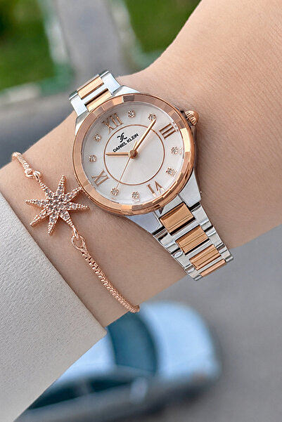 Daniel Klein Rose Silver Color Gift Packaged 30 mm Women's Wristwatch