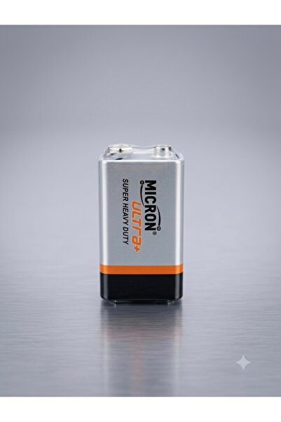 ST LİGHTİNG (1 Adet)Micron 9V (Volt) 6F22 Çinko Karbon Yassı Pil Yüksek