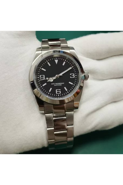 choice2 ساعة رجالية (بدون شعار) DD39MM بزجاج ياقوتي، ستانلس ستيل، حركة كوارتز...