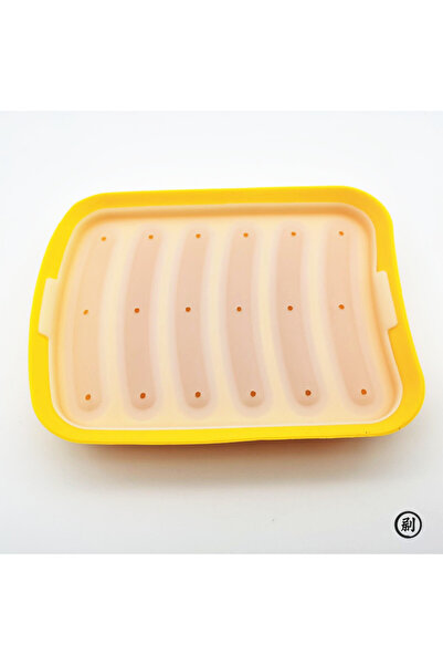 Choice Yellow DIY Food Grade Silicone Sausage Mold Baby Food Supplement Tool ...
