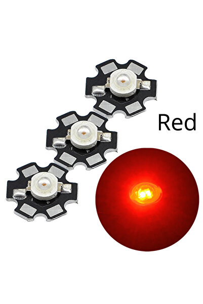 Choice 3W Red 630nm 10X 20mm 3V 1W 3W High Power Chip Light Bead White Red Bl...