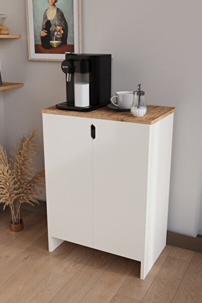 BAMOSA Pera Minimal Kahve Köşesi Dolabı 54cm*80cm Çok Amaçlı Dolap Mutfak Dol...