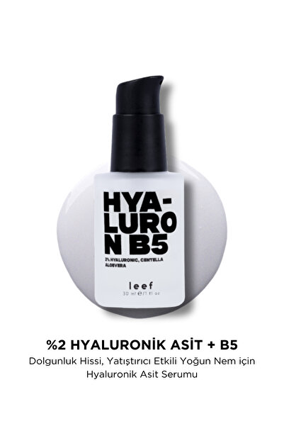 Leef Hyaluron B5 Serum | %2 Hyaluronik Asit, Aloe Vera | Su Bazlı