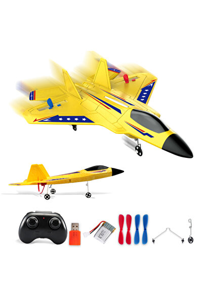 Choice F22 Yellow SU35 RC Plane FX620 FX820 2.4G Remote Control Flying Model ...