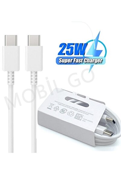 MOBİL GO Samsung Hızlı Şarj Kablosu S22 Ultra S22 Plus S22 S22fe Çift Taraf T...