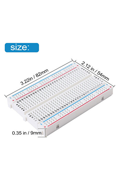 Choice 1PCS 400 Tie 1PCS Breadboards 830 Point 400 Point Solderless Breadboar...