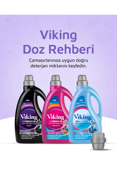 Viking TECHNOPOWER Sıvı Çamaşır Deterjanı Siyahlar 2.7 lt 1 Adet