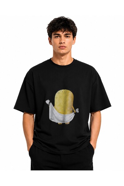 Inscriptie Tricou Unisex Bumbac Premium Casual " Minion dezbracat "