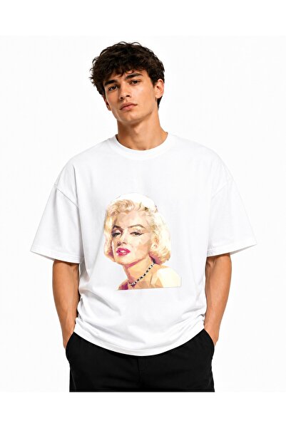 Inscriptie Tricou Unisex Bumbac Premium Casual " Marilyn Monroe "