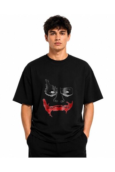 Inscriptie Tricou Unisex Bumbac Premium Casual " Tatuaj Joker "