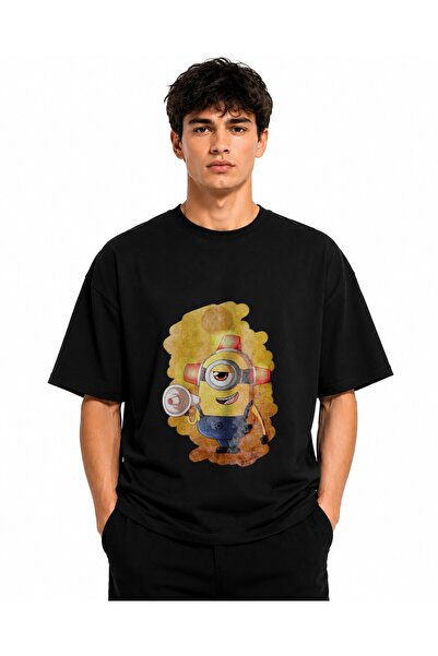 Inscriptie Tricou Unisex Bumbac Premium Casual " Minion jokes about school "