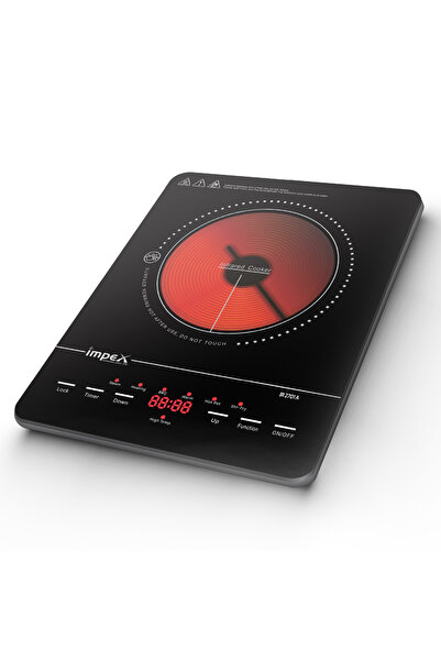 IMPEX Infrared Induction Cooktop 1500w, Ir2701 -with 8 Power Levels, 5 Cookin...