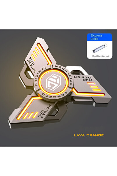 Choice yellow A Glow. Metal EDC Fidget Spinner Fidget Toy Stress Relief Press...