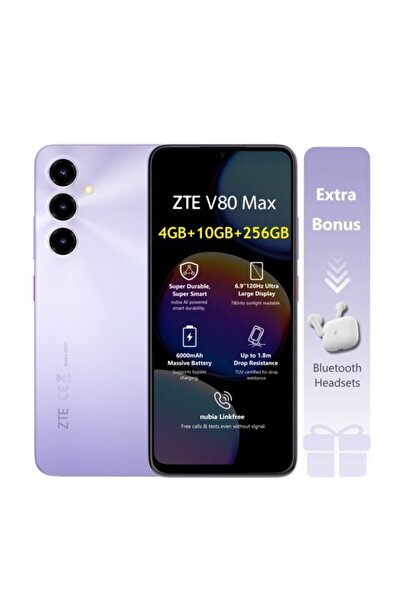 ZTE V80 Max 6.9-inch HD+ 120Hz 4G+10G RAM 256GB 6000mAh 50MP AI Triple Camera...