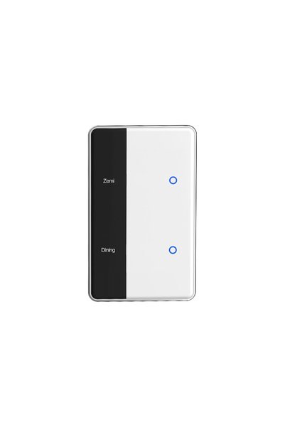 Choice3 2 Gangs Zemismart DIY Name Switch Zigbee Smart Display Screen Touch L...