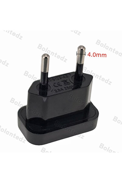 Choice3 HT-9129 4.0 BK 1pcs 4.8/4.0mm Power Plug Adapter US To EU Europe Plug...