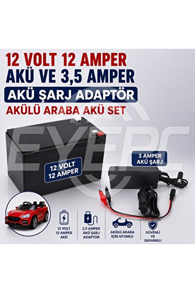 NcpLine 12 VOLT 12 AMPER AKÜ VE Akülü Araç Araba Için 3.5 Amper Adaptörü Şarj...