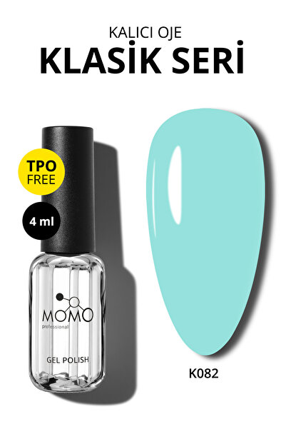 MOMO professional Kalıcı Oje K082, Turkuaz, 4 ml