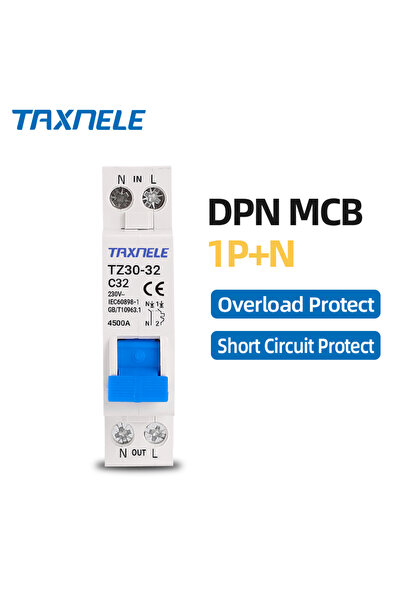 Choice قاطع دائرة كهربائية صغير 32A TZ30-32 DPN 1P+N، قاطع دائرة مصغر MCB 6A ...