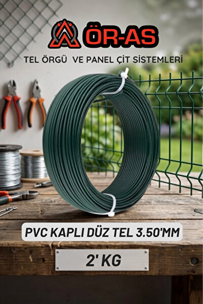 ÖR-AS TEL ÖRGÜ & PANEL ÇİT SİSTEMLERİ Pvc - Kaplı Düz Tel - 3.5 mm Kalınlık (...