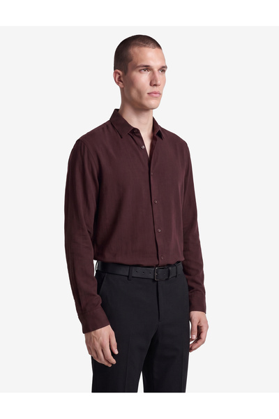 Koton Cotton Regular Fit Classic Collar Long Sleeve Shirt