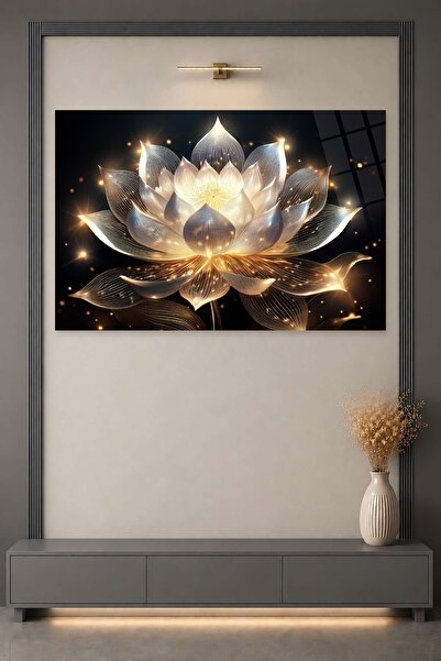 HMDS CONCEPT Lotus Çiçeği Cam Tablo 12