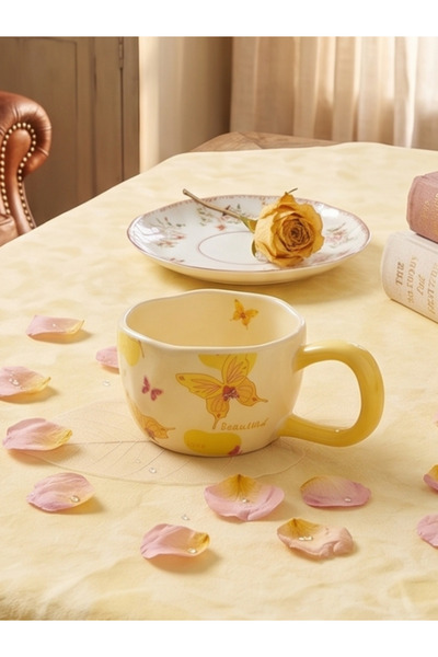 Bam Butterfly Themed Ceramic Mug