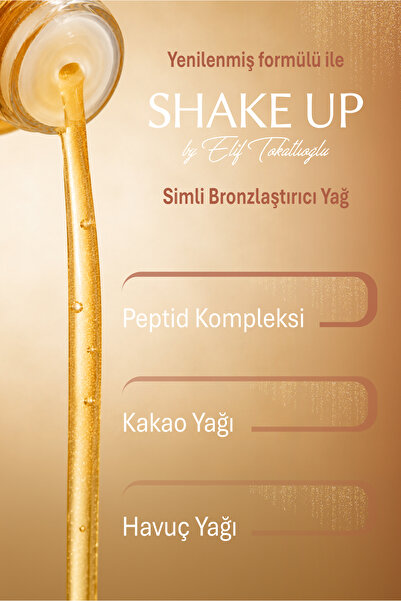 Naturawell Shake Up By Elif Tokatlıoğlu - Işıltı Veren Nemlendiricili Vücut Yağı - 100 ml